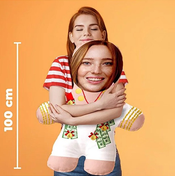 Evlilik Yıl Dönümü Hediyesi Gelin Konseptli Peluş Oyuncak -100cm-