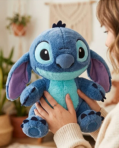 Uyku Arkadaşı Mavi Yumuşak Stitch Peluş Oyuncak Birinci Kalite