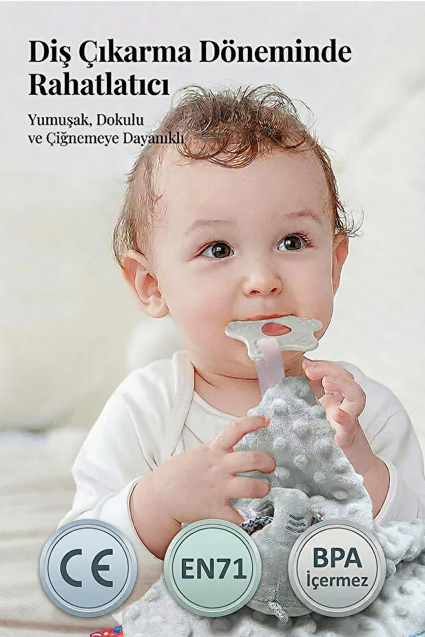 Bebek Uyku Arkadaşı-Diş Kaşıyıcılı Güvenli Bebek Uyku Arkadaşı