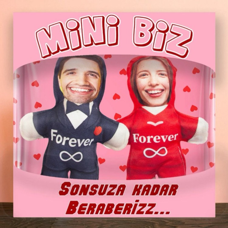 Mini Biz - Forever Kişiye Özel Fotoğraflı Peluşlar