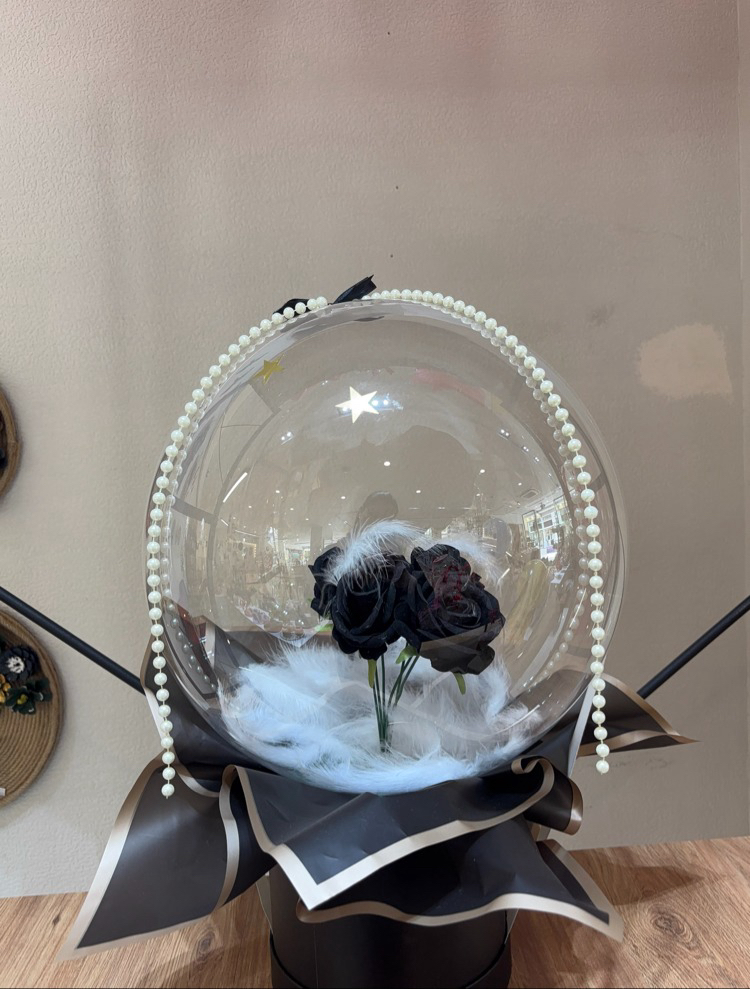 Balon içerisinde çiçek çeşitlerimiz
