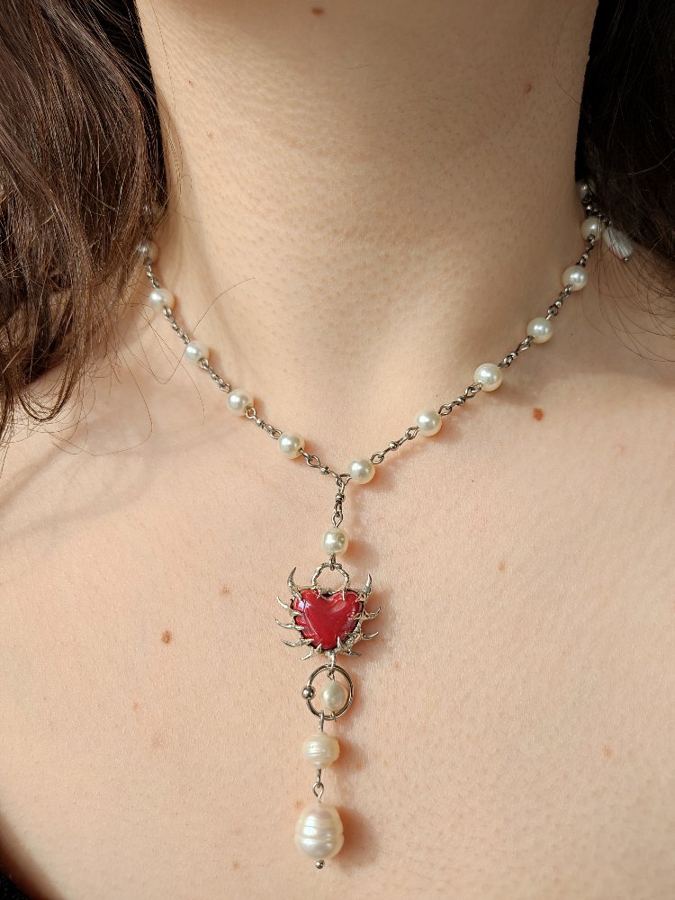 Pearl Heart Necklace