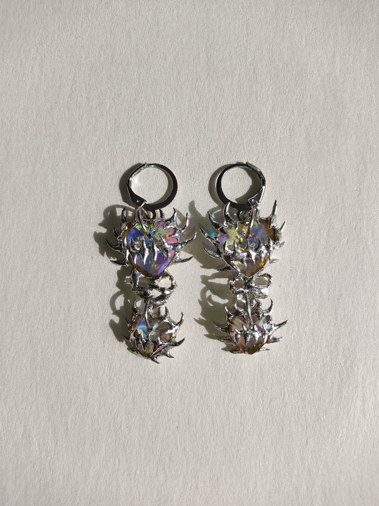 Crystal Heart Earrings