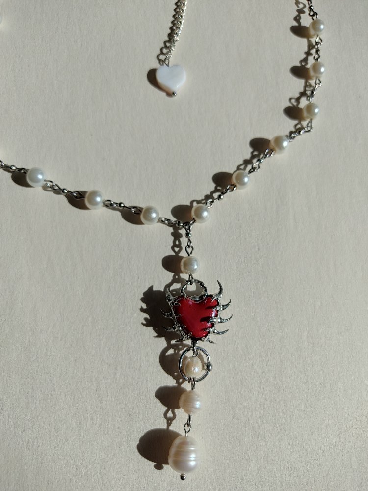 Pearl Heart Necklace
