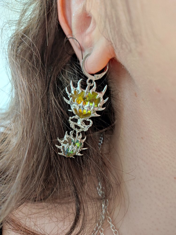 Crystal Heart Earrings