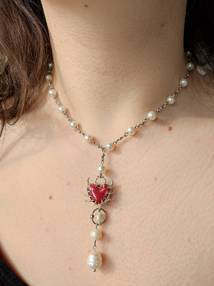 Pearl Heart Necklace
