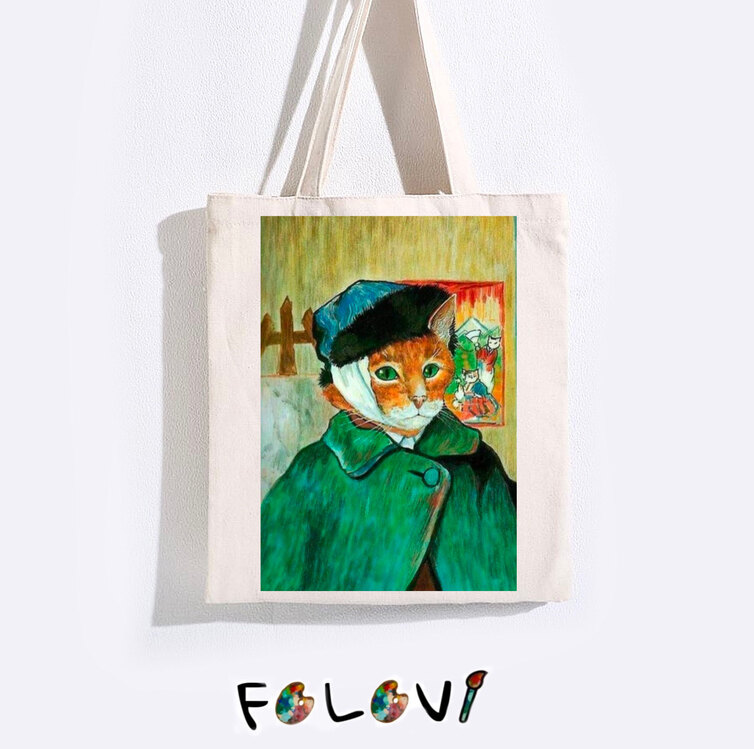 Van Gogh kedi bez çanta