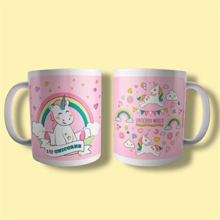 Pembe Unicorn Kupa