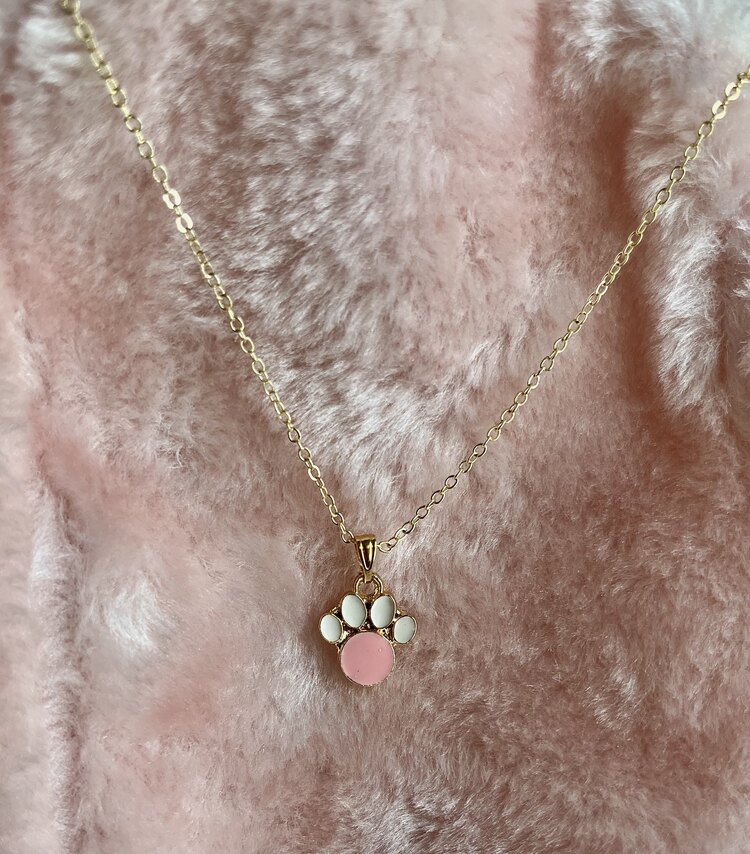 Pembe pati çelik kolye 