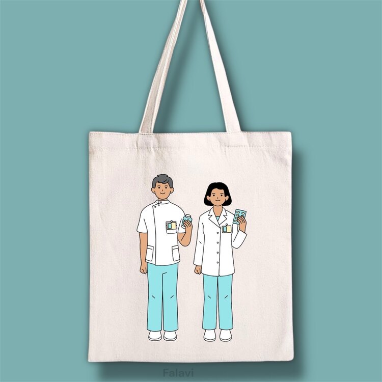 Doktor-sağlık bez çanta