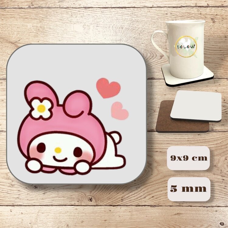 Hello Kitty Melodi bardak altlığı