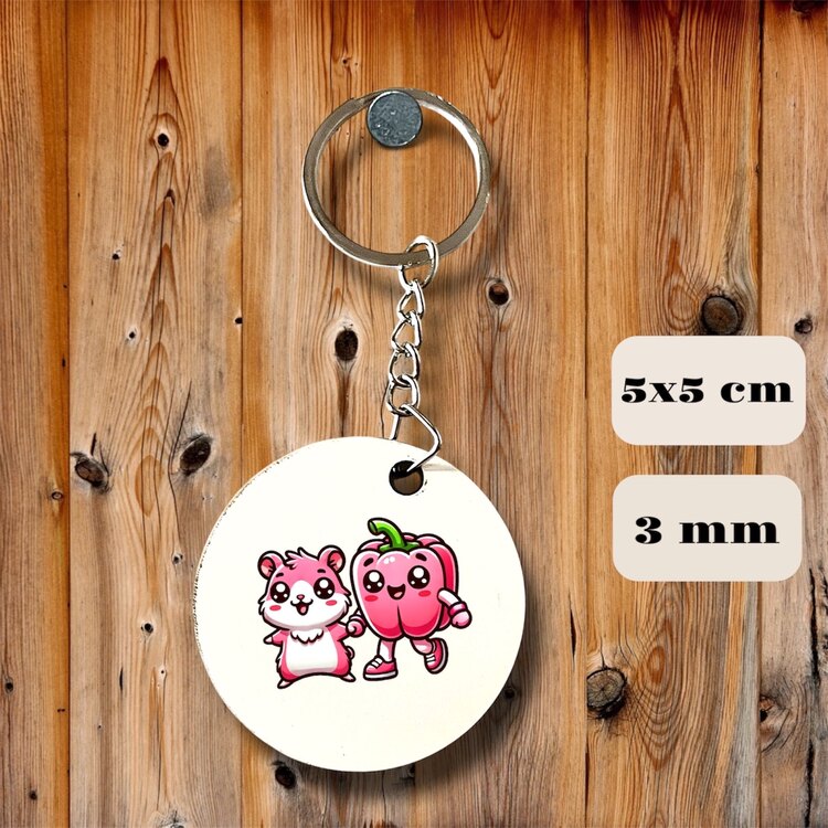 Pembe ayıcık anahtarlık