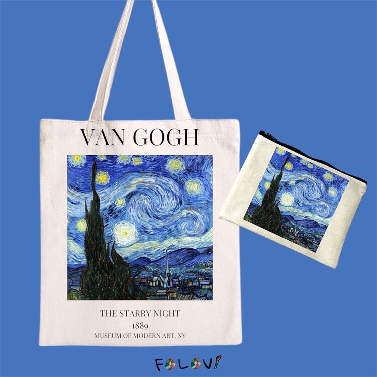 Van Gogh bez çanta el çantası set