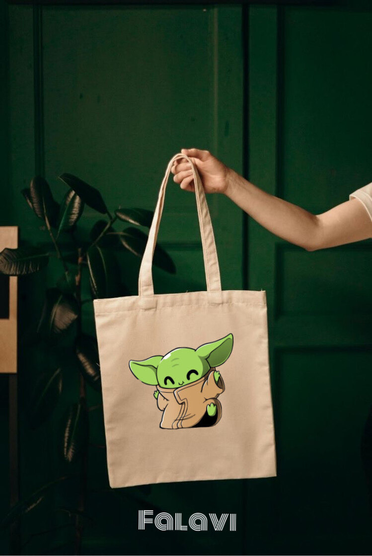Baby yoda bez çanta