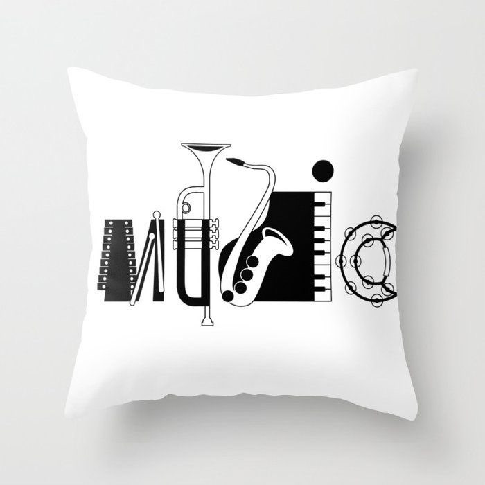 Müzik temalı Yastık