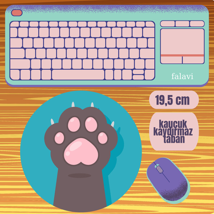 Kedi pati Mousepad 