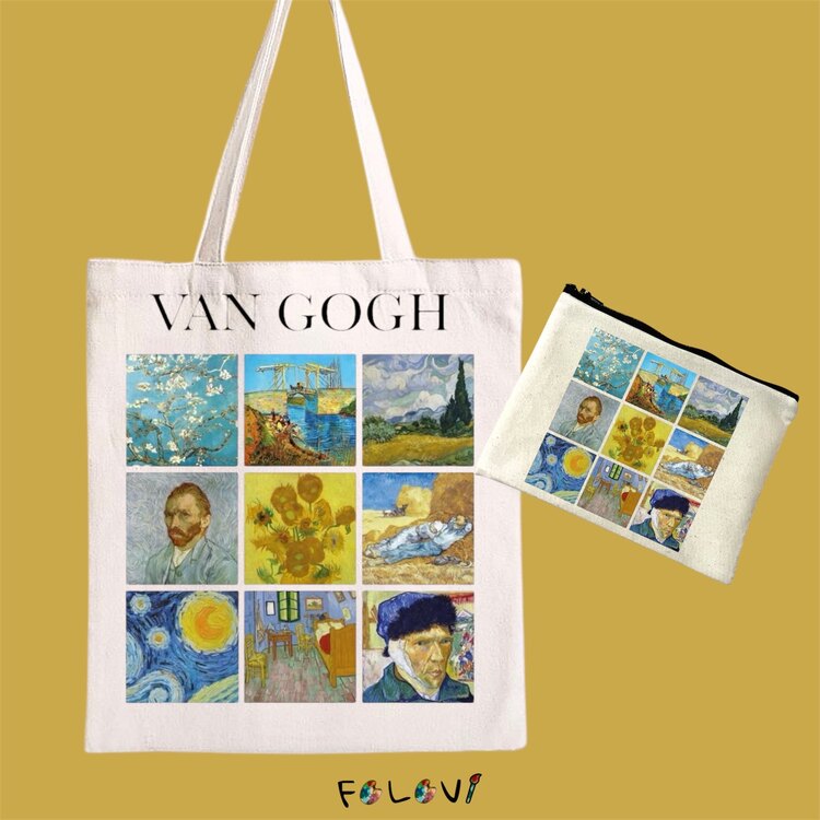Van Gogh bez çanta el çantası set