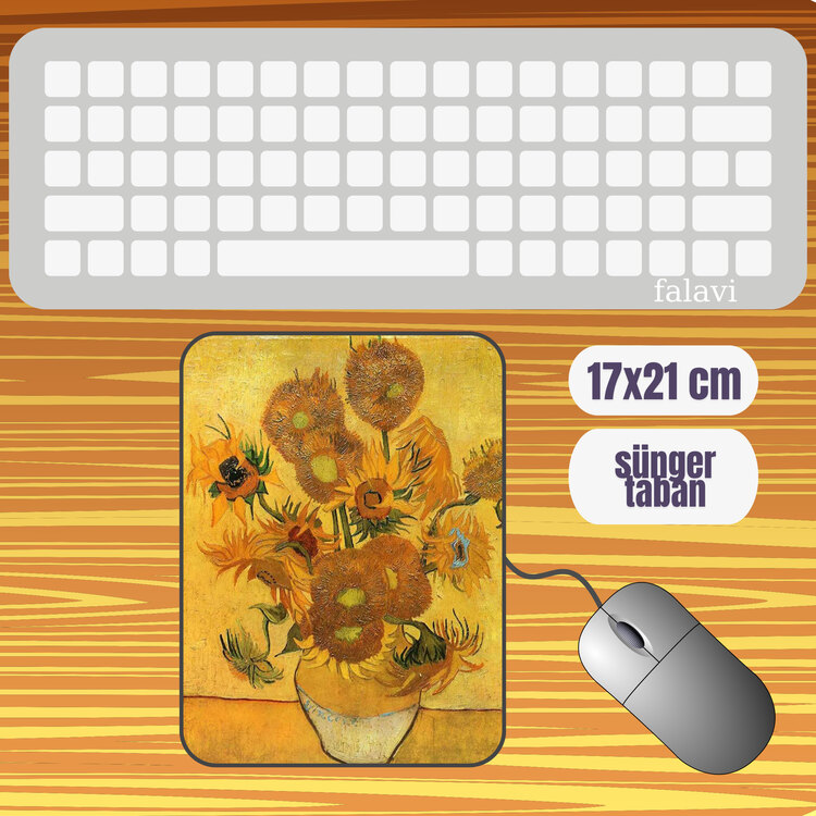 Van Gogh Ayçiçekleri Mousepad  