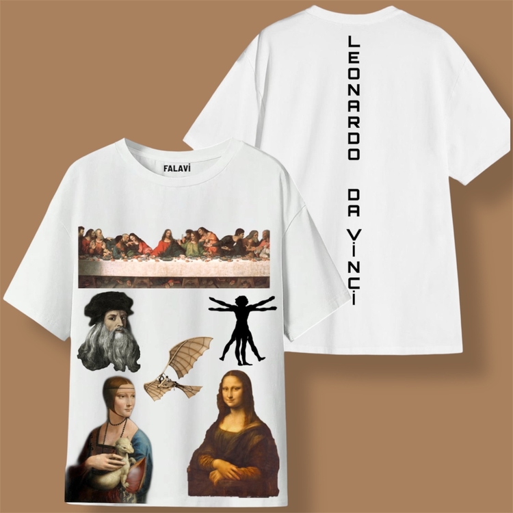 Leonardo Da Vinci Tişört