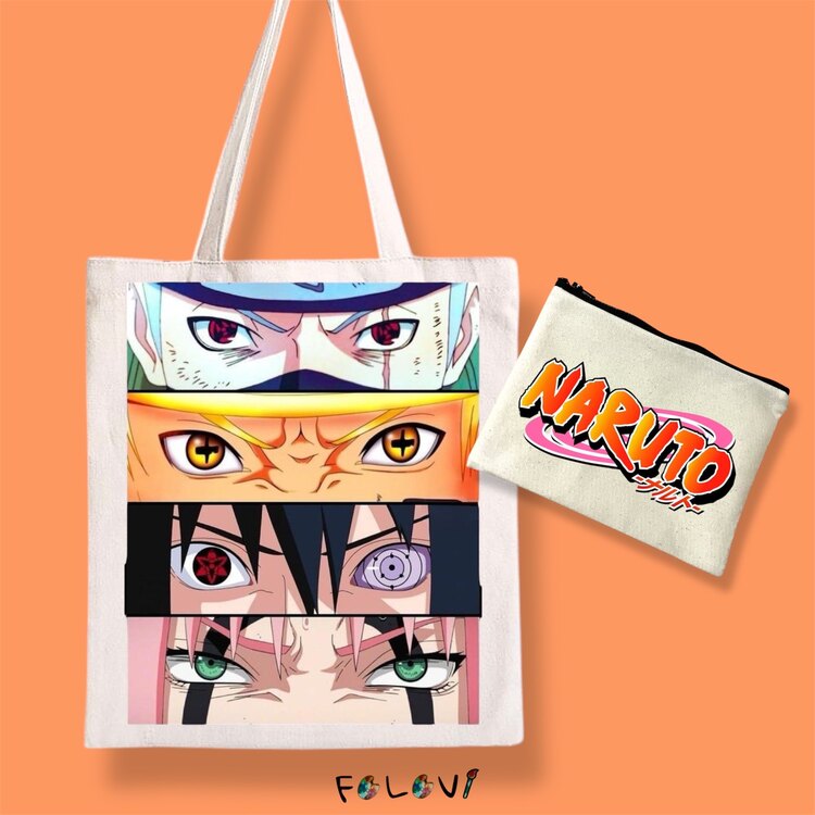 Naruto bez çanta el çantası set