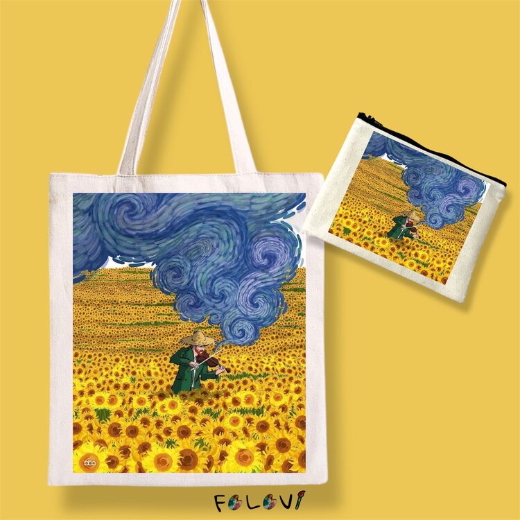 Van Gogh bez çanta el çantası set