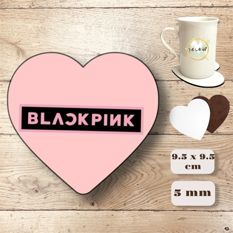 Blackpink kalp bardak altlığı