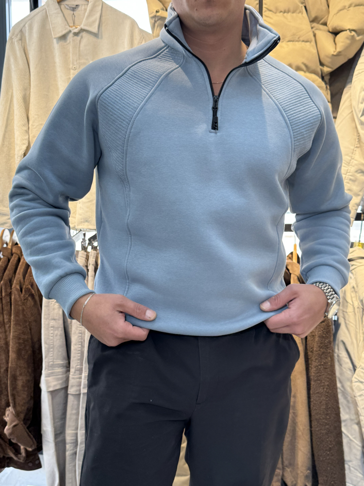 YARIM FERMUAR SWEATSHIRT