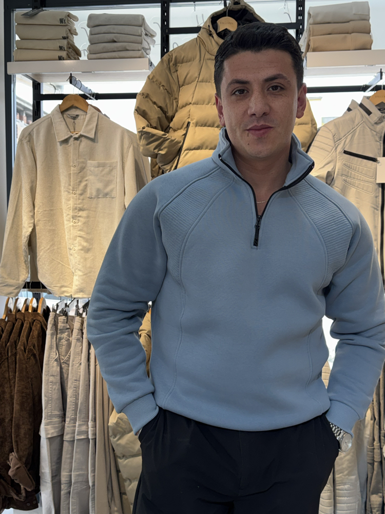 YARIM FERMUAR SWEATSHIRT