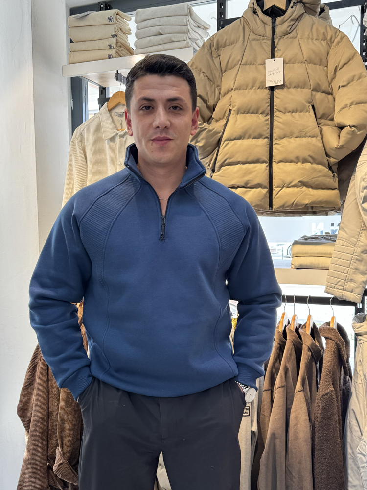 YARIM FERMUAR SWEATSHIRT
