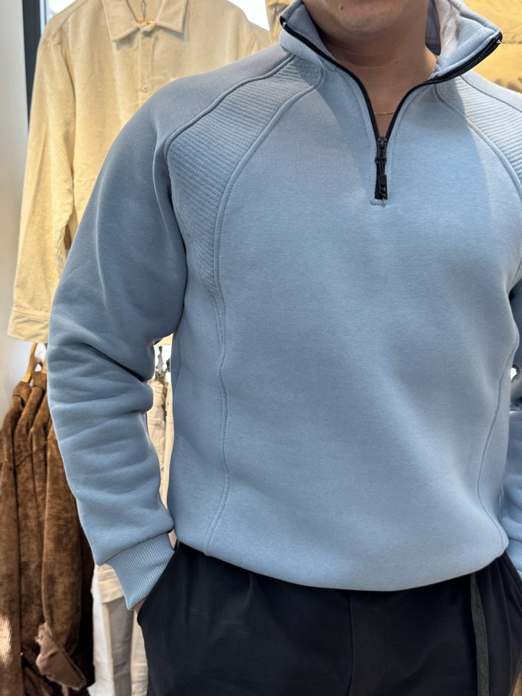YARIM FERMUAR SWEATSHIRT