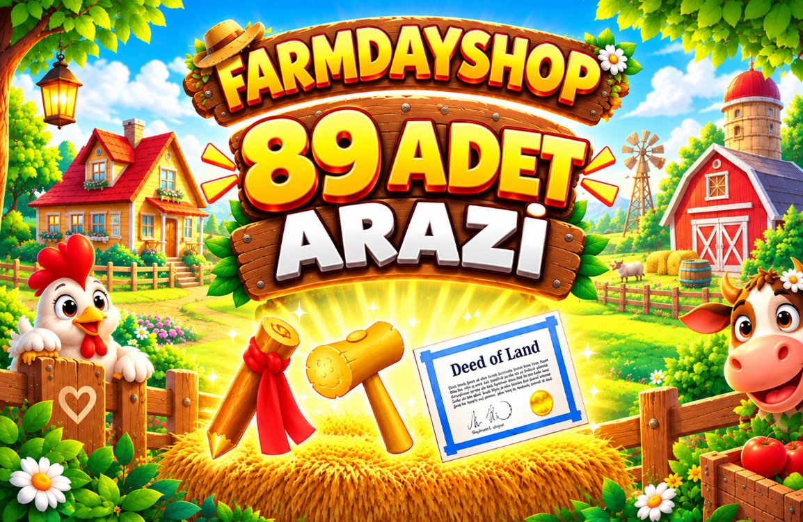 HayDay 89 Adet Arazi Malzemesi İşaret Kazığı-Tokmak-Tapu