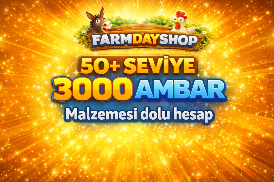 3000 Ambar Dolu Hesap HayDay