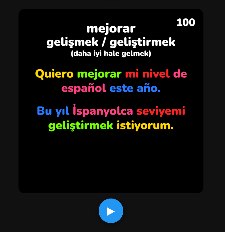 İspanyolca En Önemli 500 Fiil | Renkli Çeviri Tekniği