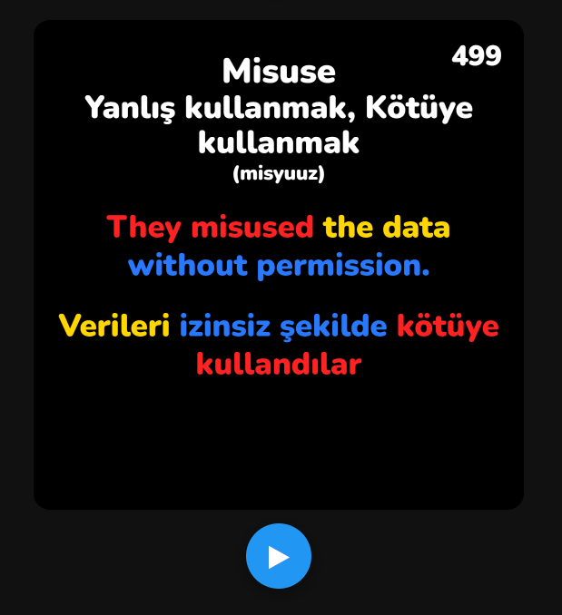 İngilizce En Önemli 500 Fiil | Renkli Çeviri Tekniği