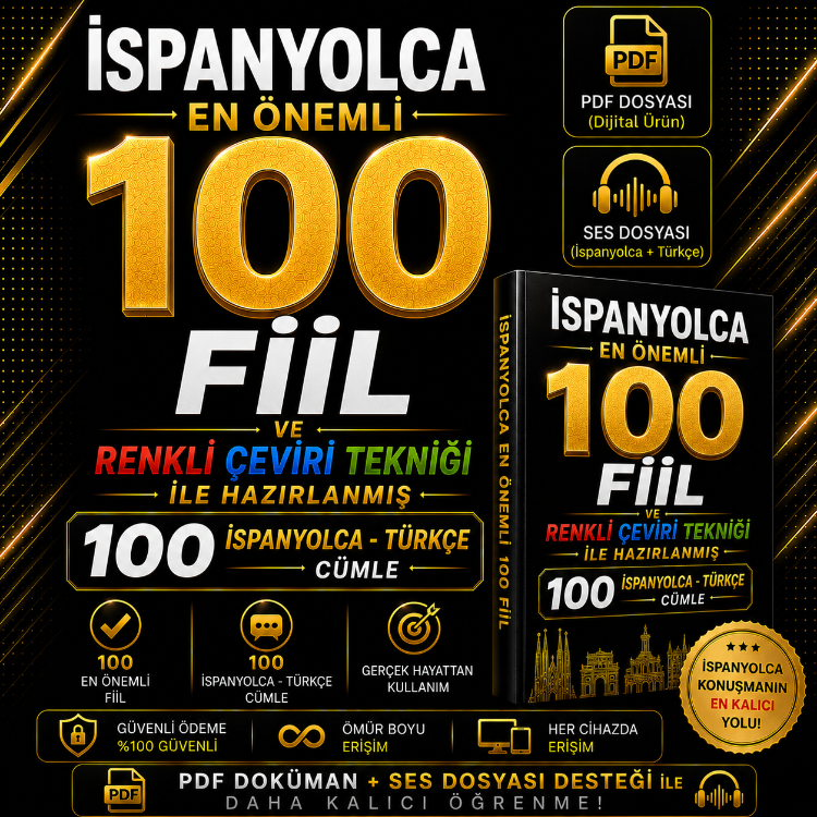 İspanyolca En Önemli 500 Fiil | Renkli Çeviri Tekniği