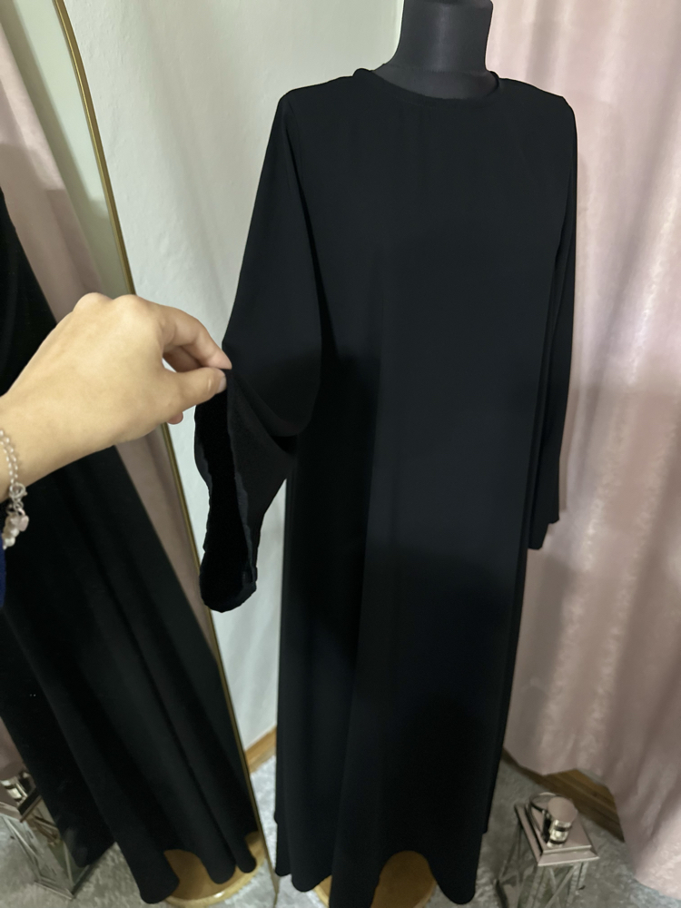 Abaya kollu elbise