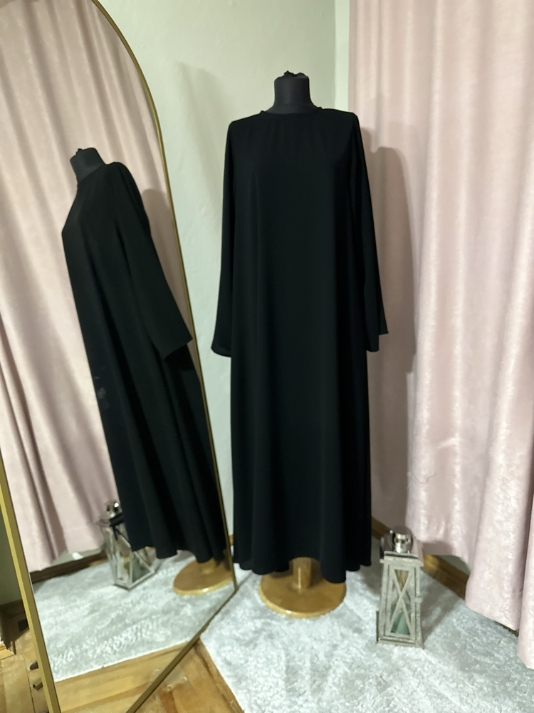Abaya kollu elbise