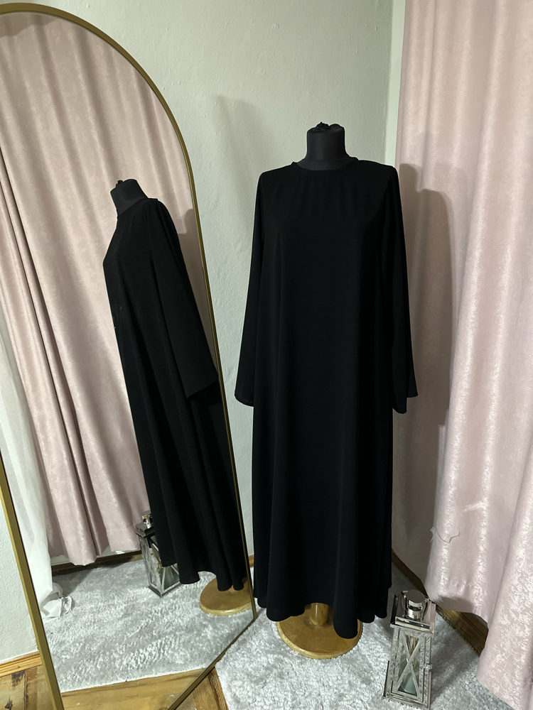 Abaya kollu elbise