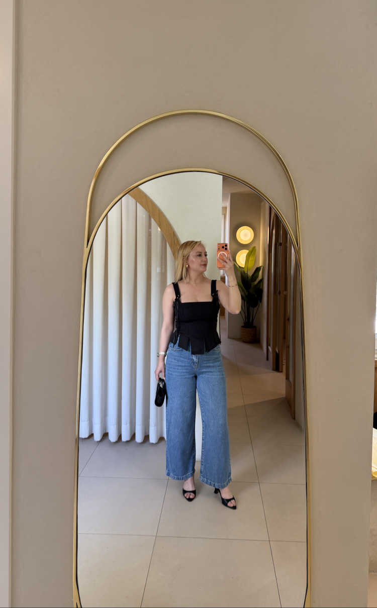 Mavi Kemerli Culotte Jean 