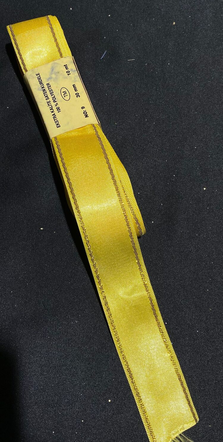 Sarı Saten Kurdele