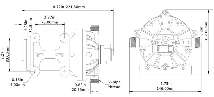 Seaflo 12 Volt Karavan Hidroforu SFDP1-050-060-51   