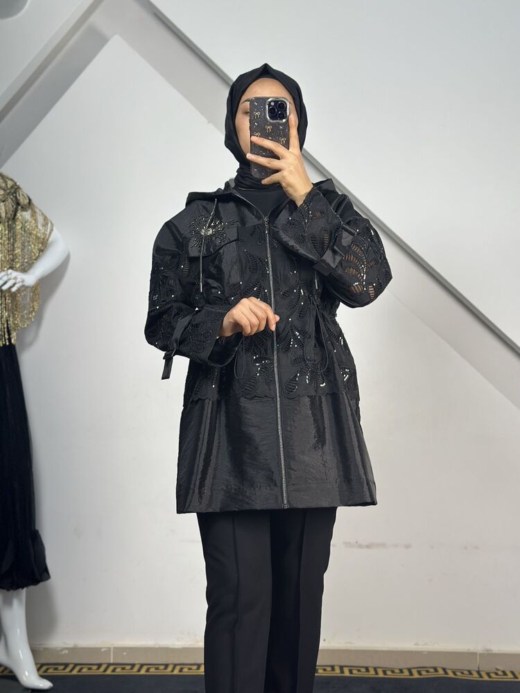 my312 dantelli taşlı ceket