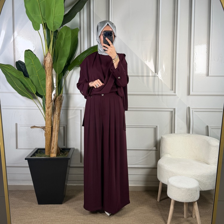 My312 Önü Şal Detaylı Takım