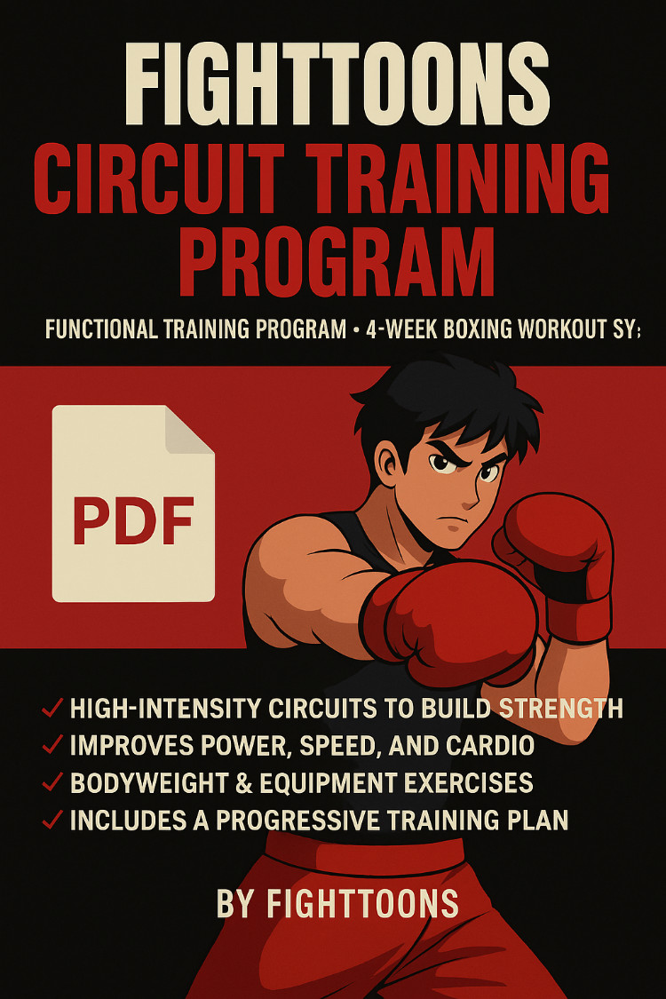 Fighttoons – 4-Week Functional Boxing Circuit Program PDF | ENGLİSH 8$