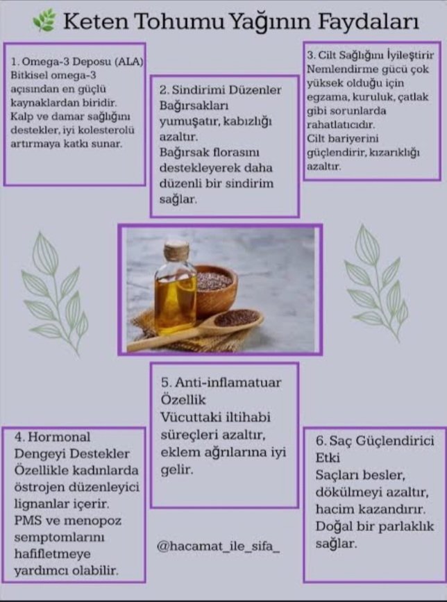 Keten Tohumu Yağı 50 ml.