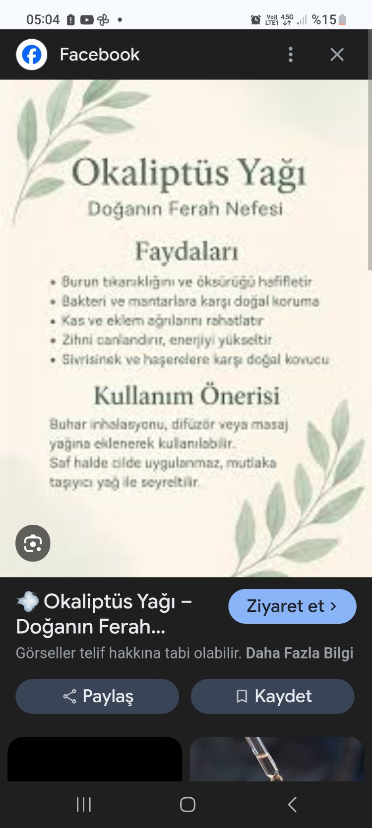 Okaliptus Uçucu Yağı 20 ml.
