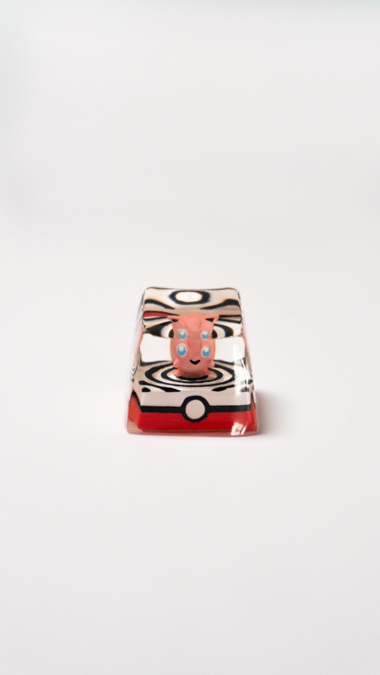 Pokeball Keycap - Jigglypuff