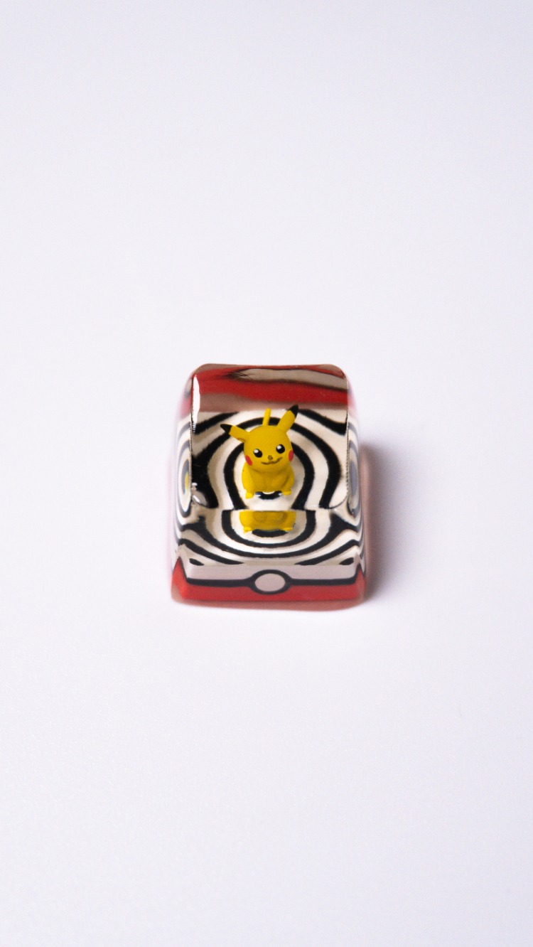 Pokeball Keycap - Pikachu
