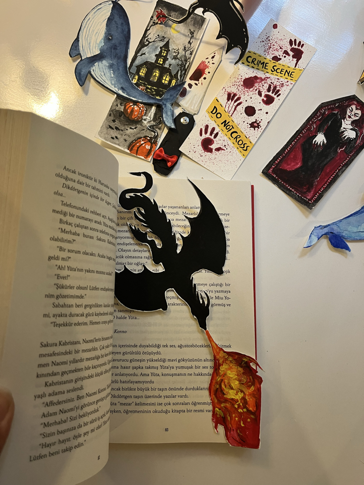 13 adet kitap ayracı (bıçak hariç)