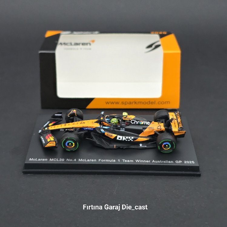 1:64 Mclaren MCL39 Lando Noris 2025 Formula1 Dünya